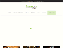Tablet Screenshot of frankiesitaliankitchen.ca